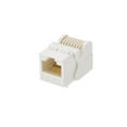 thumbnail image 1 of Monoprice Cat5e RJ45 Toolless Keystone Jack for 22-24AWG Solid Wire, White, 1 of 6