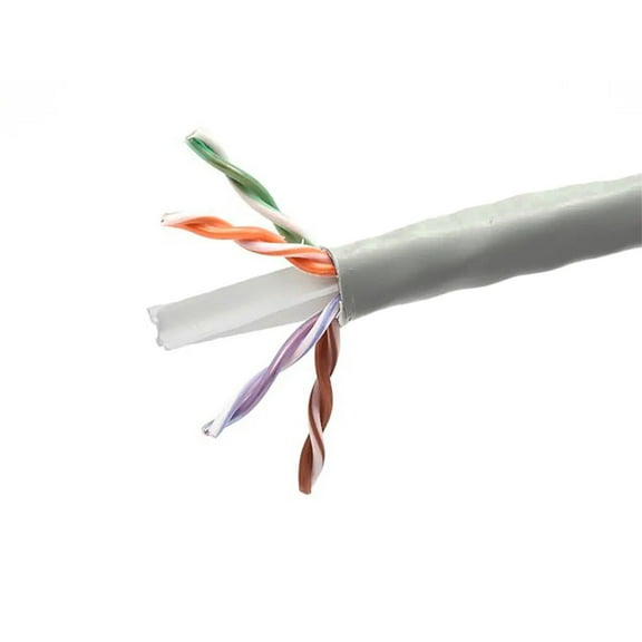 Monoprice Cat6 CMP Bulk Cable - 1000 Feet - Gray | UTP, UL, Solid, 23AWG, 550Mhz, Pure Bare Copper Wire, Plenum, Reelex II