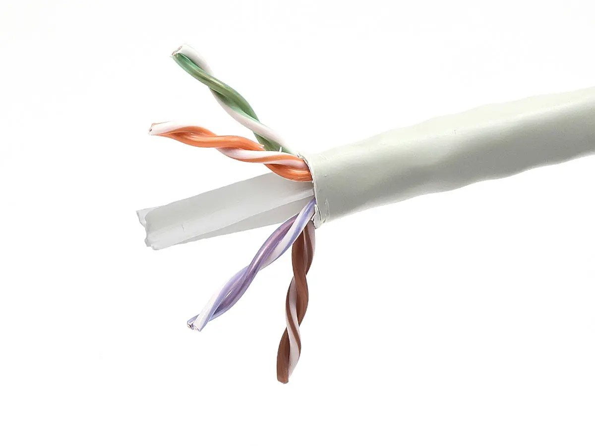 Copper Cable To Router Monoprice Cat6 CMP Bulk Cable - (UL) 1000 Feet - White | UTP, Solid ...