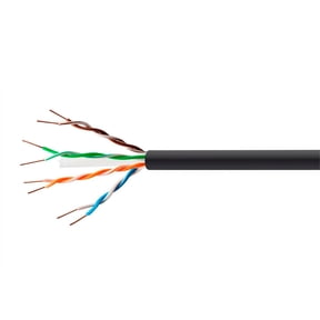 Monoprice Cat6 Ethernet Bulk Cable - 1000 Feet - Black | Network Internet Cord - Solid, 550Mhz, UTP, CMX, Pure Bare Copper Wire, 23AWG, No Logo