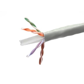 Monoprice Cat6 Ethernet Bulk Cable - 1000 Feet - Gray | Network Internet Cord - Solid, 550Mhz, UTP, CMP, Plenum, Pure Bare Copper Wire, 23AWG, No Logo