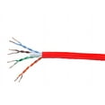 thumbnail image 1 of Monoprice Cat6 Ethernet Bulk Cable - 1000 Feet - Red | Network Internet Cord - Solid, 550Mhz, UTP, CMP, Plenum, Pure Bare Copper Wire, 23AWG, No Logo, 1 of 6