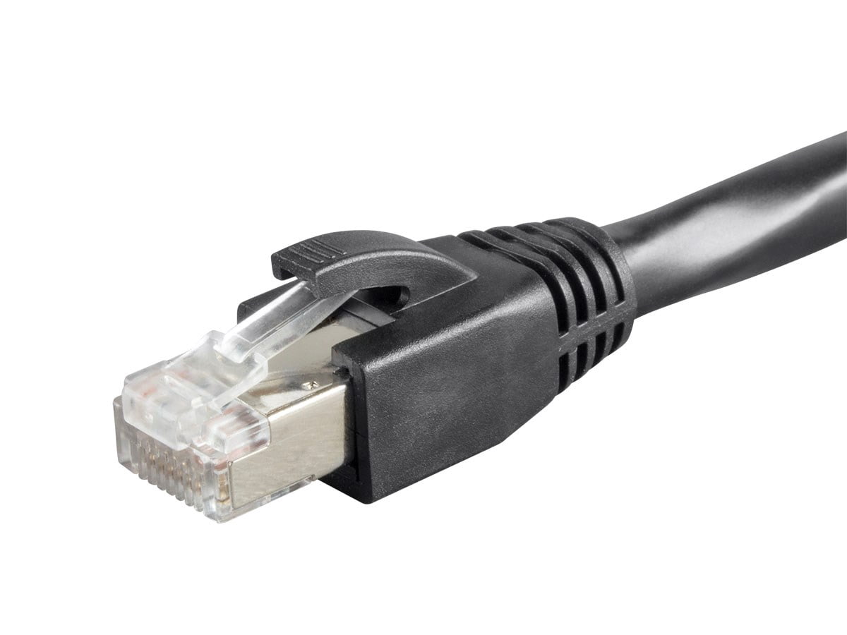 Monoprice Cat6 Ethernet Network Patch Cable - 50 feet - Black | 23AWG, F/UTP, CMP, Plenum rated - Entegrade Series