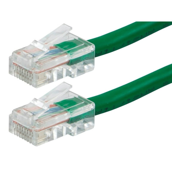 Monoprice Cat6 Ethernet Patch Cable - 3 Feet - Green, RJ45, Stranded, 550Mhz, UTP, Pure Bare Copper Wire, 24AWG - Zeroboot Series
