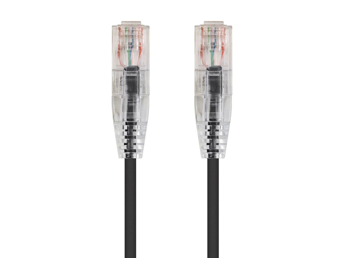 Monoprice Cat6 Ethernet Patch Cable - 30 feet - Black | Snagless RJ45 ...