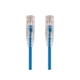 thumbnail image 1 of Monoprice Cat6 Ethernet Patch Cable - 50 feet - Blue | Snagless RJ45 Stranded 550MHz UTP CMR Riser Rated Pure Bare Copper Wire 28AWG - SlimRun Series, 1 of 5