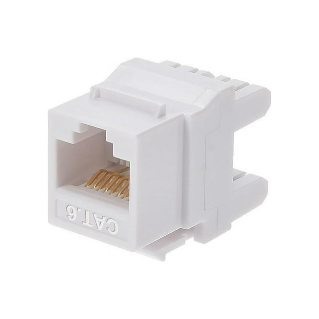 Monoprice Cat6 Punch Down Short Body 180Degree Keystone Jack for 22
