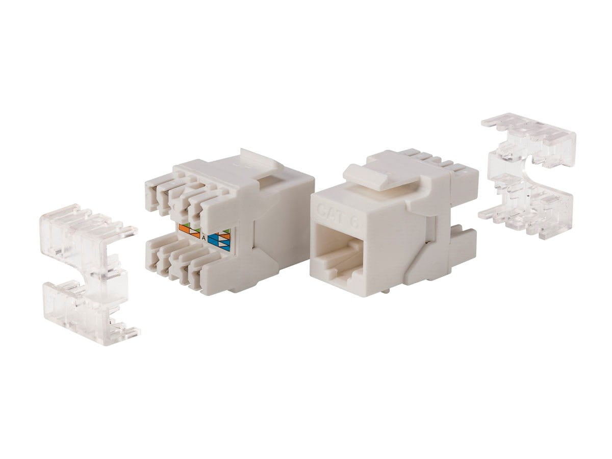 Monoprice Cat6 RJ45 180Degree Dual IDC Keystone for 2224AWG Solid