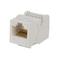 thumbnail image 1 of Monoprice Cat6 RJ45 Toolless Keystone Jack for 22-24AWG Solid Wire, White, 1 of 6