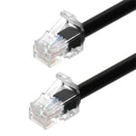 Monoprice Cat6A Component Level Patch Cable - 1 Feet - Black | UTP, 24AWG, 500MHz, Pure Bare Copper, Snagless RJ45, Ethernet Cable - Micro SlimRun Series