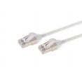 thumbnail image 1 of Monoprice Cat6A Ethernet Patch Cable - 10 Feet - White | Snagless, Double Shielded, Component Level, CM, 30AWG - SlimRun Series, 1 of 4