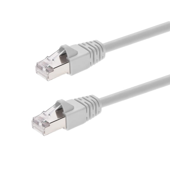 Monoprice Cat6A Ethernet Patch Cable - 20 Feet - White | Network Internet Cord - RJ45, 550Mhz, STP, Pure Bare Copper Wire, 10G, 26AWG