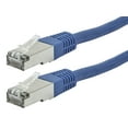 thumbnail image 1 of Monoprice Cat6A Ethernet Patch Cable - 7 feet - Blue | Zeroboot, RJ45, Stranded, 550Mhz, STP, Pure Bare Copper Wire, 10G, 26AWG - Entegrade Series, 1 of 6