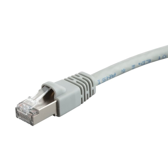 Monoprice Cat6A Ethernet Patch Cable - Network Internet Cord - RJ45, 550Mhz, STP, Pure Bare Copper Wire, 10G, 26AWG, 3ft, Gray