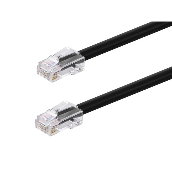 Monoprice Cat6A Patch Cable - 30 Feet - Black | 26AWG, 10G, Bare Copper Conductor, Gold Plated Copper Connector, RJ45, Non-Booted Ethernet Cable