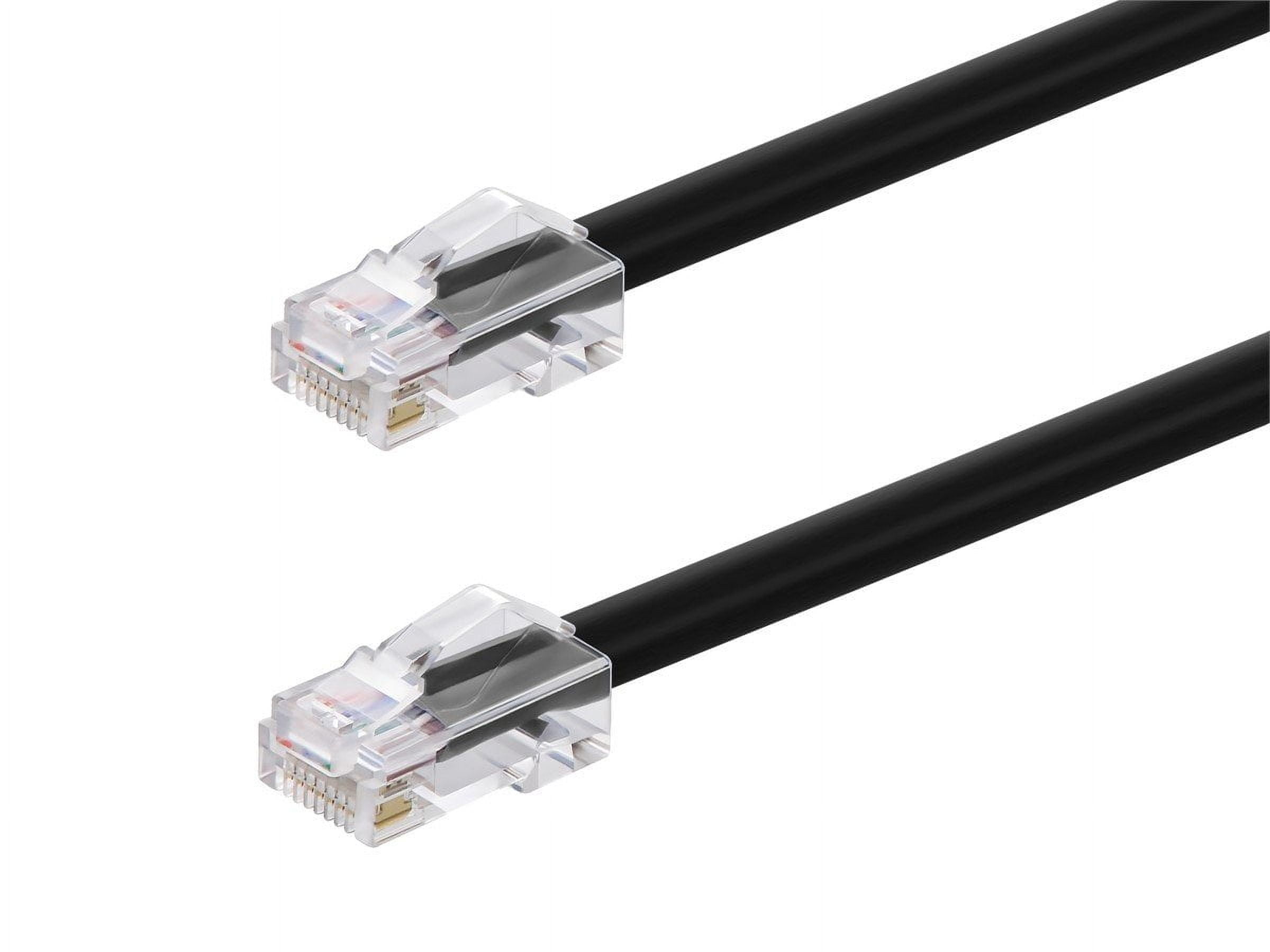 Monoprice Cat6A Patch Cable - 5 Feet - Black | 26AWG, 10G, Bare Copper ...