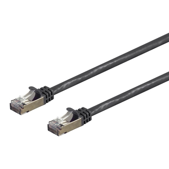 Monoprice Cat7 Ethernet Network Patch Cable - 100 feet - Black | 26AWG, Shielded, (S/FTP) - Entegrade Series