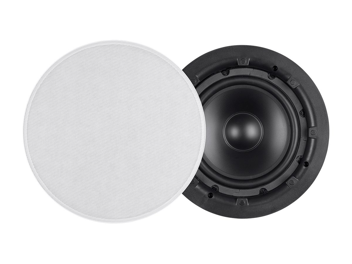 Monoprice Ceiling Speaker Subwoofer - 8 Inch, Slim Bezel, Easy Install With Dual Voice Coil (Each) - Aria Series - image 1 of 6