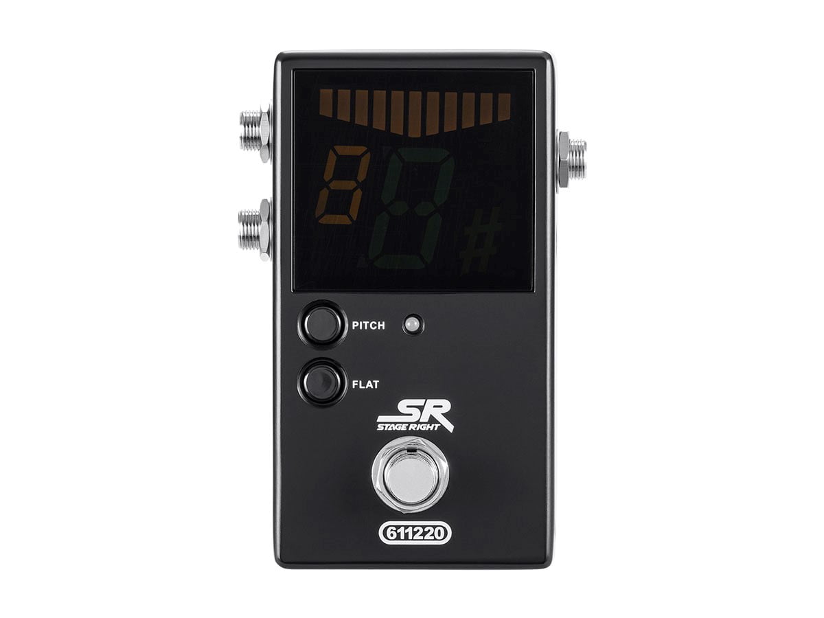 Monoprice Chromatic Pedal Tuner - Black With Normal & Bypass Outputs, Easy  to Tune Your Bass and Guitars - Stage Right Series 