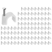 Monoprice Circle Cable Clips with Steel Nail, 10mm, 100 pcs/pack