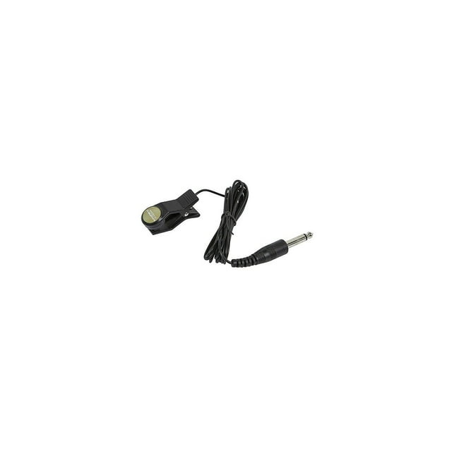 Monoprice Clip On Pickup - Black With 8 Inch Cable, 1/4 Staight Plug, Easy Tuning, Compatible With Acoustic Guitars , Cellos And Violins