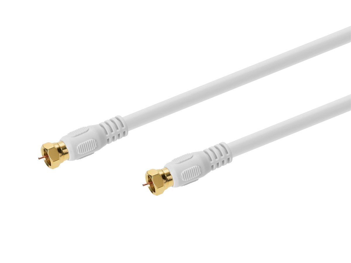 2ft RG6 Quad-Shield Coaxial Cable - Premium CL2 Rated For TV & Internet