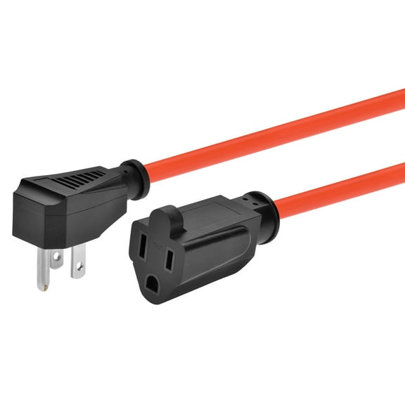 Monoprice Coiled Power Tool Extension Cord - Expands from 3ft to 10ft - Orange | 16AWG, 13A, SJT, Ideal For Automotive and Workbench Environments