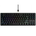 thumbnail image 1 of Monoprice Collider TKL Gaming Keyboard - Cherry MX (Red), RGB Backlit, USB C, Programmable Macros, Full N‑Key Rollover, Mechanical Switches, Tenkeyless, For Computer PC Gamer - Dark Matter, 1 of 7