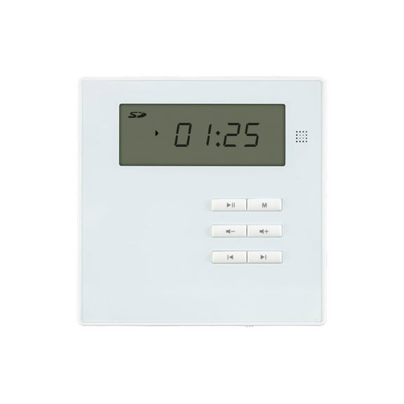 Monoprice Wall Mount Music Amplifier, 40 Watts With Bluetooth 2.1, Line Level Aux, microSD Slot, FM Radio, And Wireless IR Remote - Commercial Audio