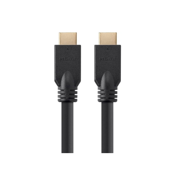 Monoprice HDMI Cable - 20 Feet - Black (No Logo) High Speed, 4K@60Hz 10.2Gbps, 24AWG, CL2, Compatible with UHD TV and More - Commercial Series