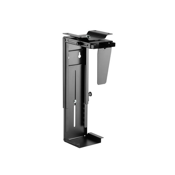 Monoprice Computer Case CPU Tower Holder, Adjustable Under Desk Mount With Rotating Mechanism, Designed For Use With Sit-Stand Desks
