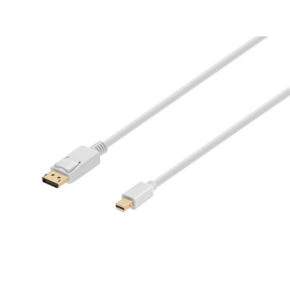 Monoprice 6' Mini DisplayPort Female to DisplayPort Male 32AWG Cable White 106007