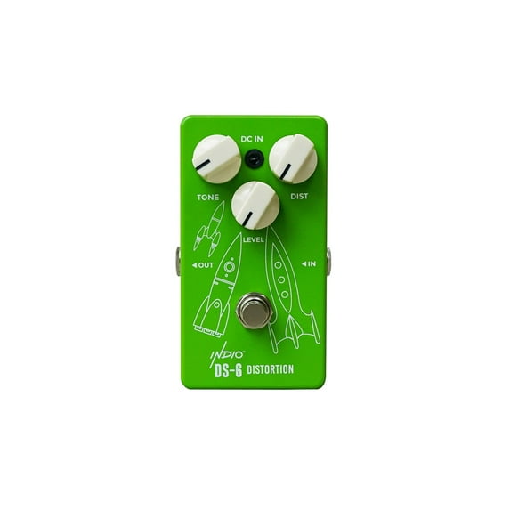 Monoprice DS-6 True Bypass Analog Vintage Distortion Full-size Guitar Effect Pedal - Indio Series