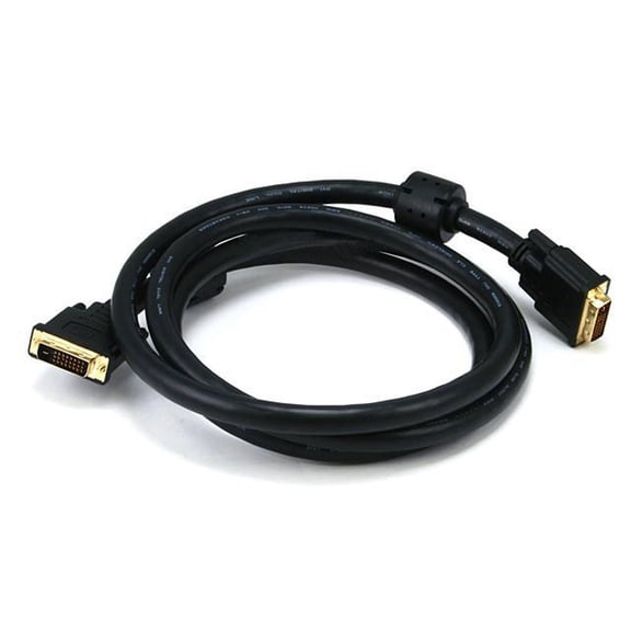Monoprice DVI-D Video Cable - 6 Feet - Black | 24AWG CL2 Dual Link 9.9 Gbps