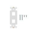 thumbnail image 1 of Monoprice Dcor Insert for Keystone 2 Hole - White  for Home Office  Install, 1 of 2