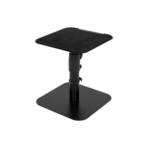Monoprice Desktop Freestanding Speaker Stands Pair Adjustable with Cable Management, For Medium/Large Bookshelf Studio Monitor Speakers