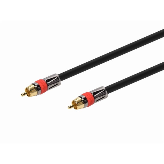 Monoprice Digital Coaxial Cable - 10 Feet - Black | High-quality Coaxial Audio/Video RCA CL2 Rated Cable - RG6/U 75ohm (for S/PDIF, Digital Coax, Subwoofer, and Composite Video)