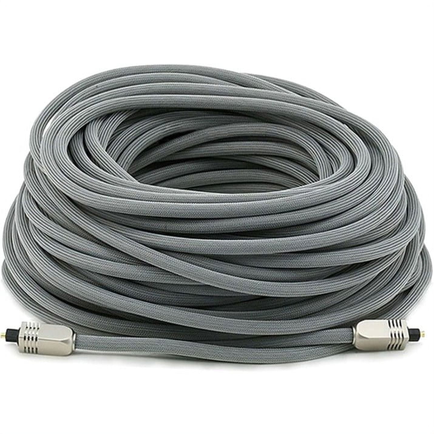 Monoprice Digital Optical Audio Cable 100 Feet Gray Premium S