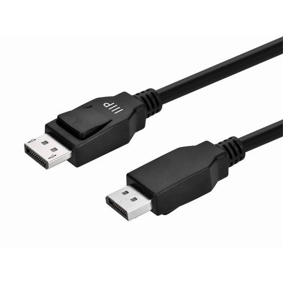 Monoprice DisplayPort 1.4 Cable - 6 Feet - Black | For Computer, Desktop, Laptop, PC, Monitor, Projector, Dell, ASUS, and More - Select Series