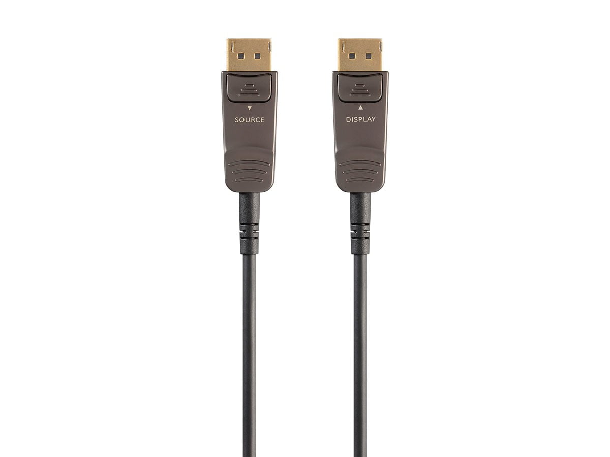 Monoprice DisplayPort Cable - 20 feet | 32.4Gbps, 8K@30Hz, 5K@60Hz, 4K@120Hz, Fiber Optic, AOC - SlimRun AV Series