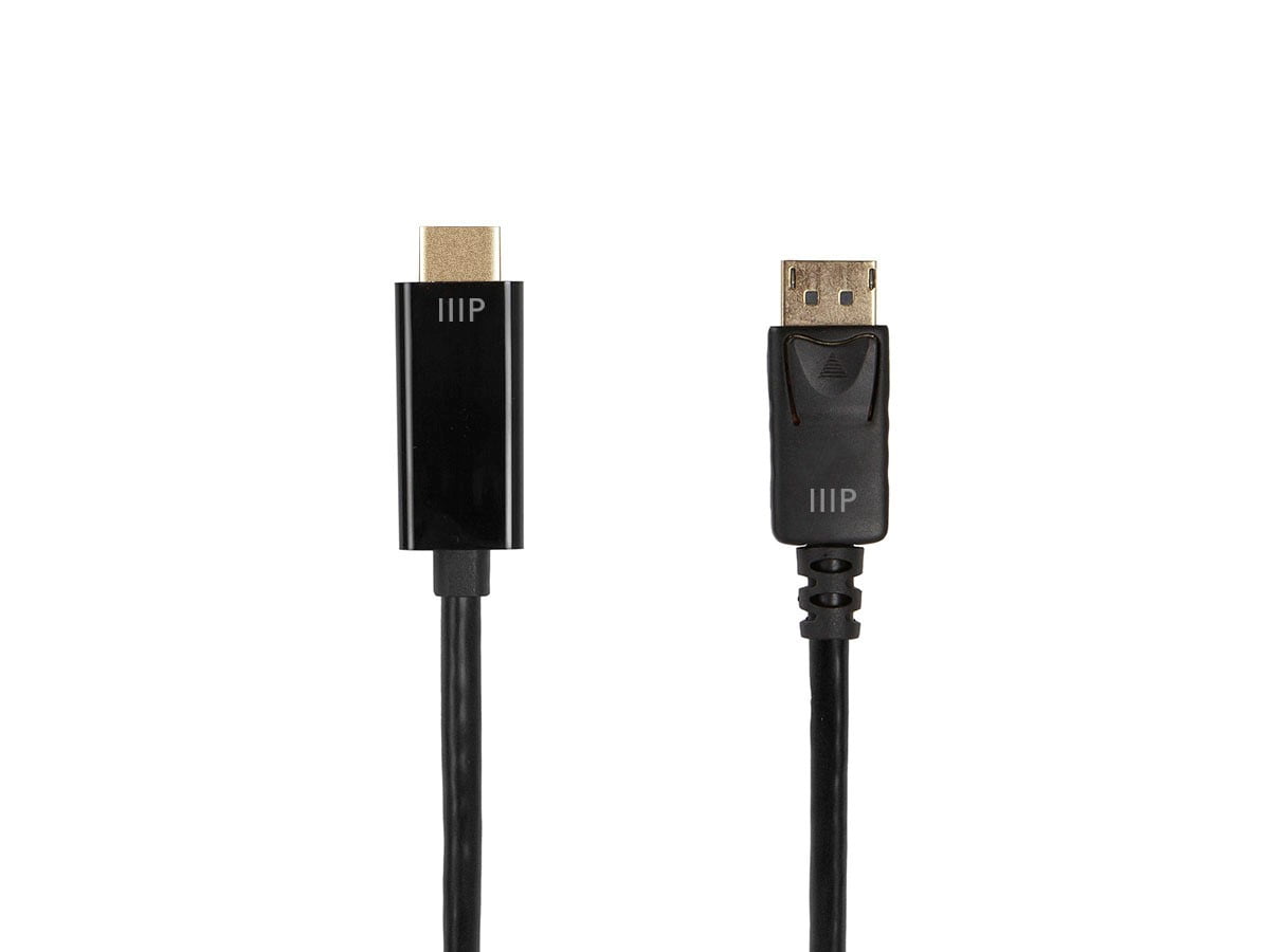 Monoprice DisplayPort to HDTV Cable - 3 Meter - Black | 4K@60Hz - Select Series