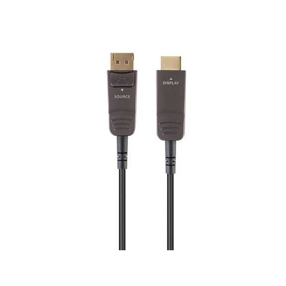 Monoprice DisplayPort to HDTV Cable - 50 Feet, 4K@60Hz, AOC, Transmits Up To 100 Feet, Ultra Slim Design, Dynamic HDR - SlimRun AV Series