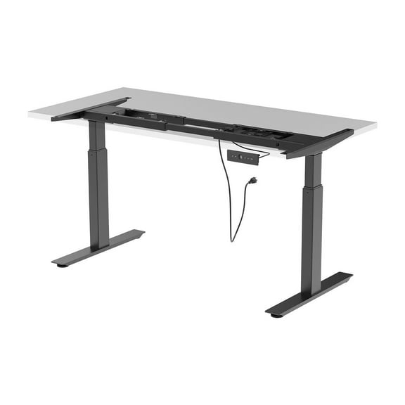Monoprice Dual Motor Easy Assembly Folding Sit-Stand Desk Frame, Max 265 lbs Weight Capacity - Workstream Collection