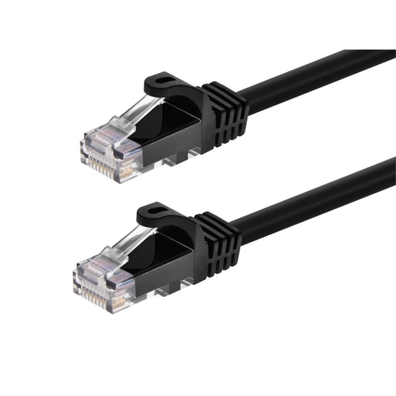 Monoprice FLEXboot Series 7' 24AWG Cat6 UTP Ethernet Network Cable Black 109799