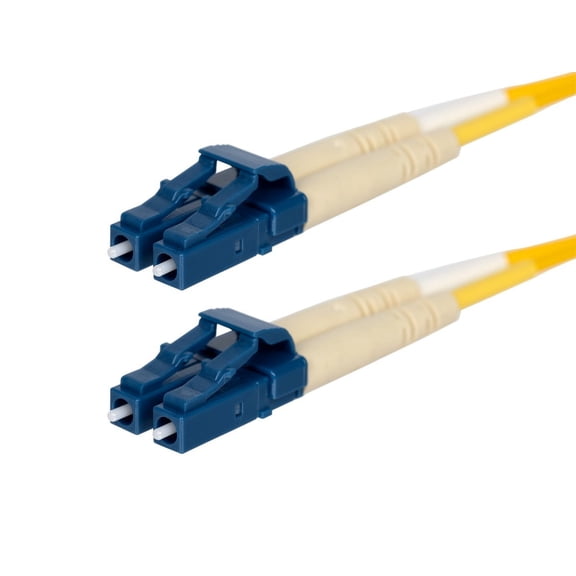 Monoprice Fiber Optic Cable - 1 Meter - Yellow | LC to LC, 9/125 Type, Single Mode, Duplex