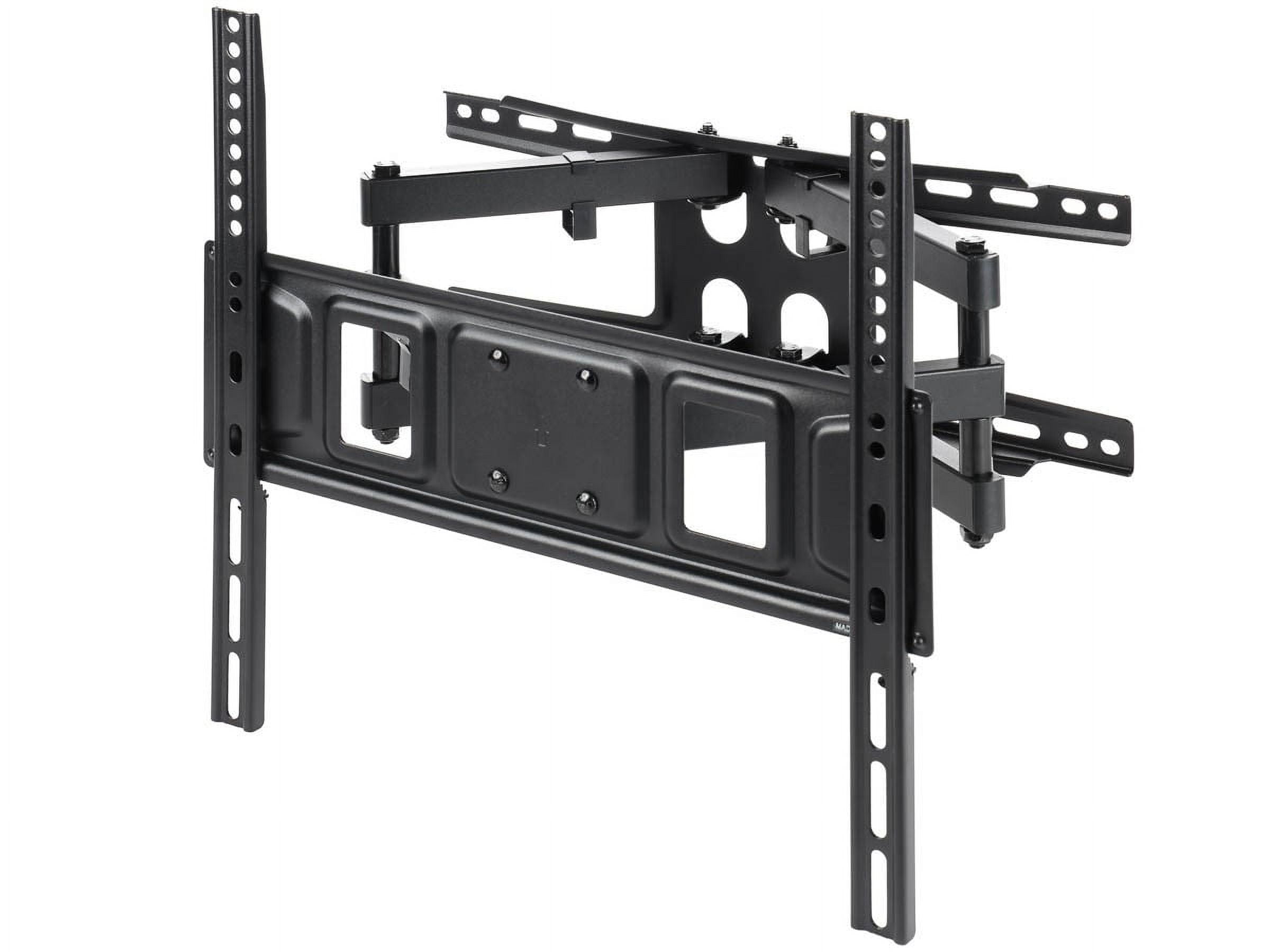 Monoprice Full-Motion Articulating TV Wall Mount Bracket For TVs 32in to 70in, Max Weight 88 lbs, Extension Range 2.4in to 18.4in, VESA Up to 400x400, Rotating, Fits Curved Screens - Commercial Series