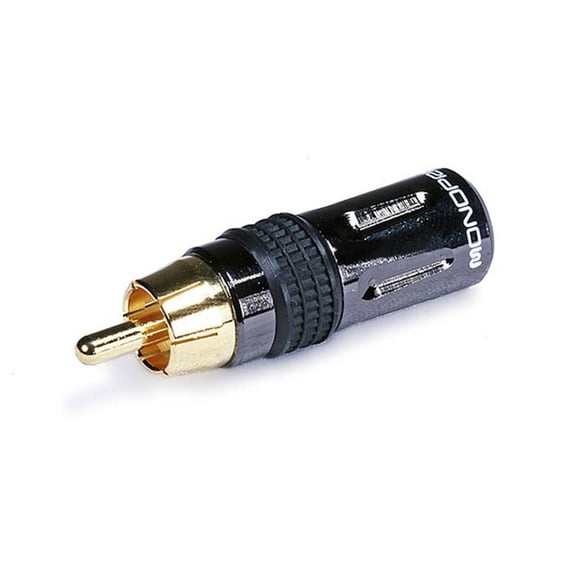Monoprice Gold Plated RCA Plug | Metal Connector Body