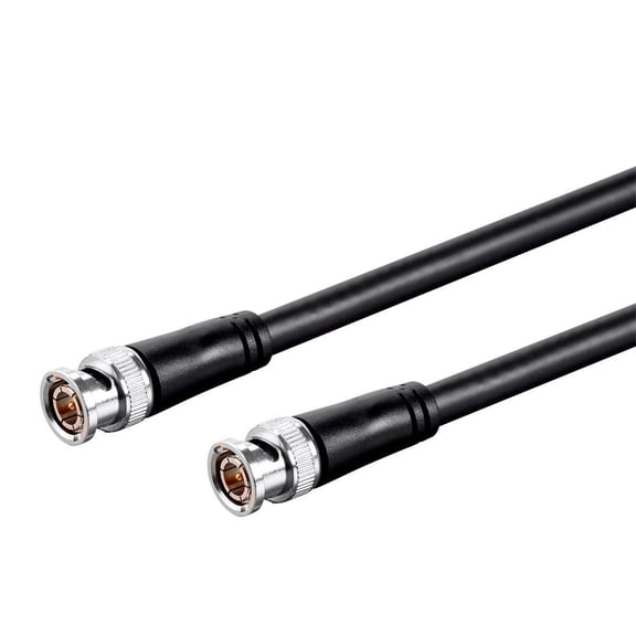 Monoprice HD-SDI RG6 BNC Cable - 0.5 Feet - Black | For Use In HD-Serial Digital Video Transfer, Mobile Apps, HDTV Upgrades, Broadband Facilities - Viper Series