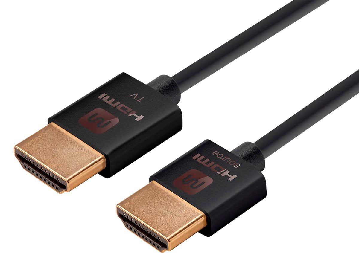 Monoprice HDMI Cable - 10 Feet - Black | High Speed, Active Chipset, 4K@60Hz, HDR, 18Gbps, 36AWG, YUV 4:4:4, Compatible with UHD TV and More - Ultra Slim Active Series