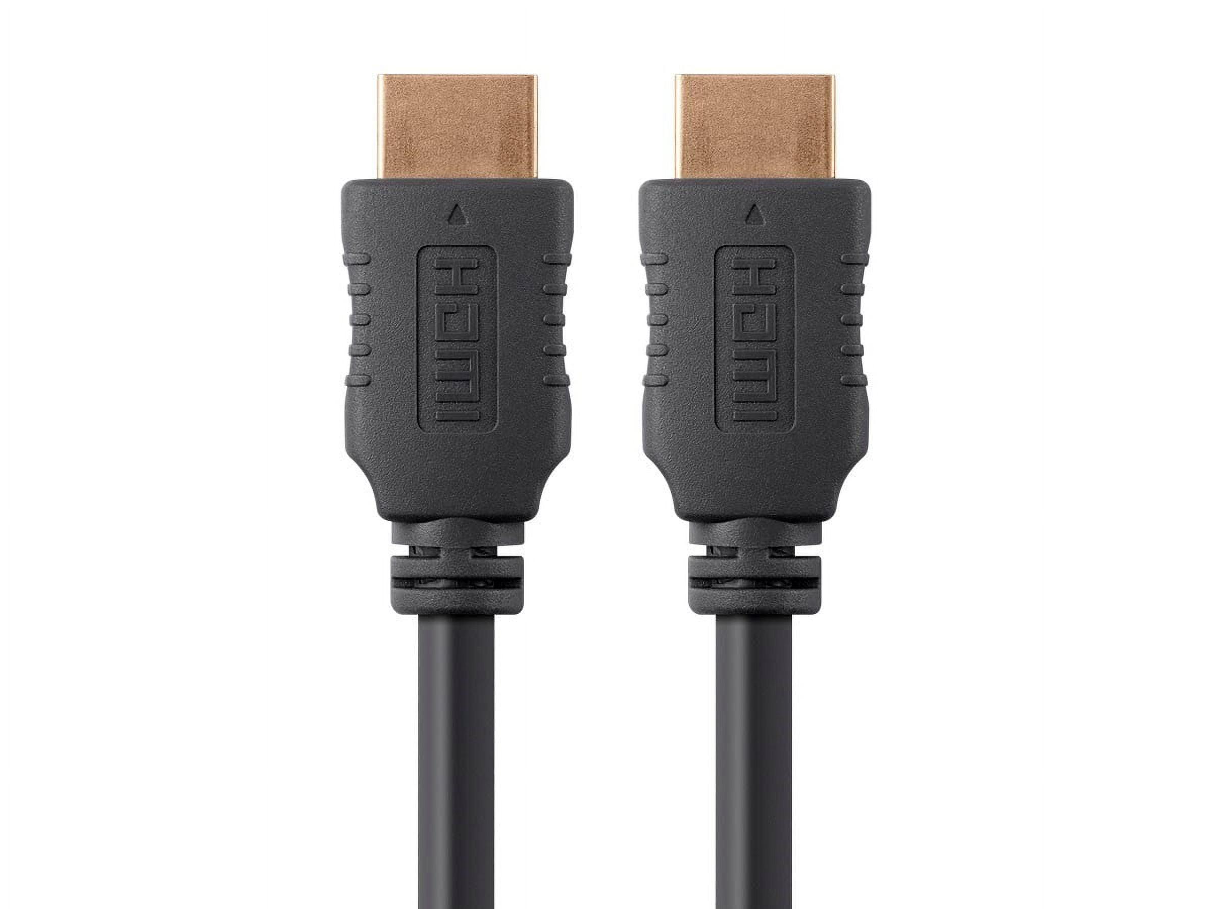 Monoprice HDMI Cable - 25 Feet - Black | High Speed, 4K@60Hz, HDR, 18Gbps, 26AWG, YUV 4:4:4, Compatible with UHD TV and More - Select Series